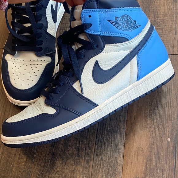 2019 Air Jordan Retro High  OG obsidian  Tops in Blue and Black - Picture 11 of 16